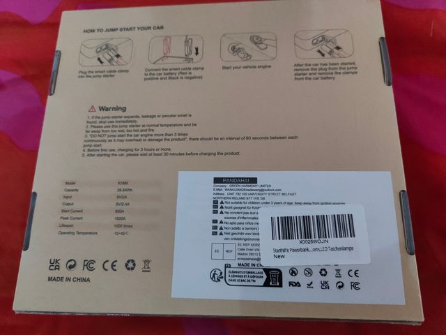 Arrancador de Baterías KUKUPOW 1500A