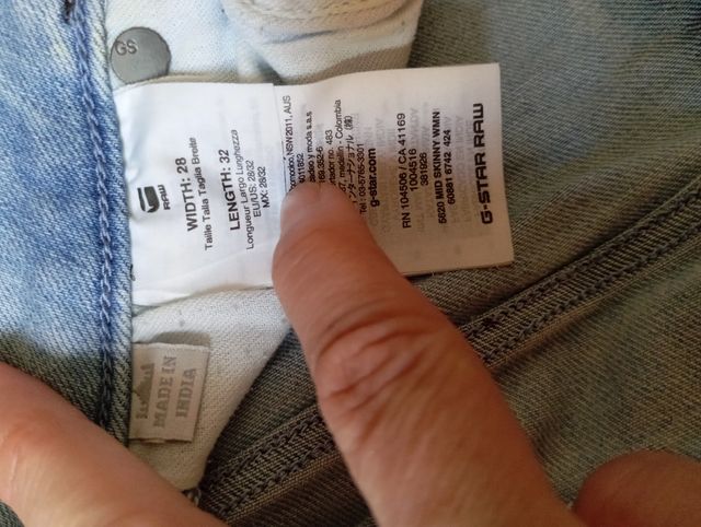 Vaqueros G-Star RAW Azules 28/32