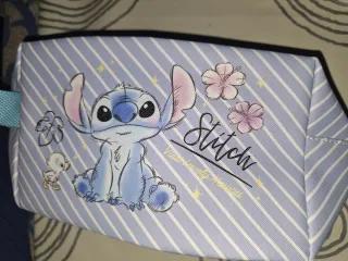 Estuche Stitch Azul Rayas