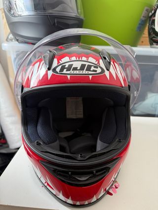 Casco Moto Infantil HJC Rojo Tiburón