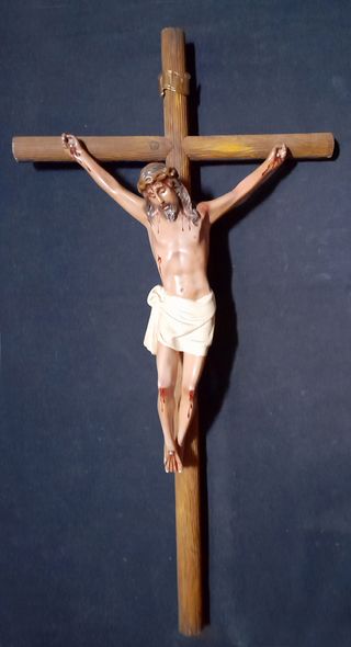 Cristo Vintage de Porcelana. Años 60.