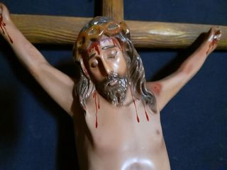 Cristo Vintage de Porcelana. Años 60.