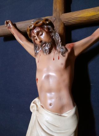 Cristo Vintage de Porcelana. Años 60.