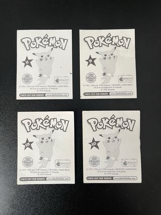 Cromos Pokémon 1999