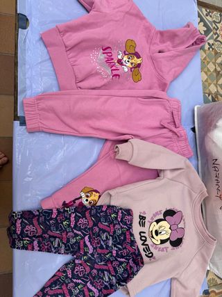 Conjunto ropa niña Paw Patrol y Minnie sprinter