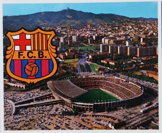 FC Barcelona 81/82 Postal BARÇA Camp Nou NUEVA