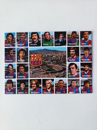 FC Barcelona 81/82 Postal BARÇA Camp Nou NUEVA