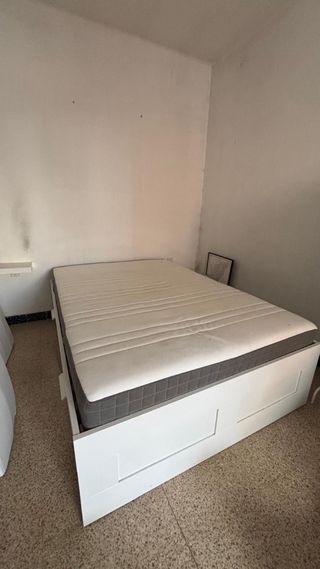 Canapé blanco 1,40x2m Ikea 4 cajones