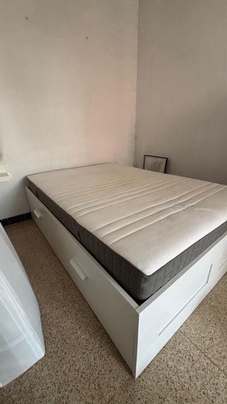 Canapé blanco 1,40x2m Ikea 4 cajones
