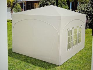 CARPA PLEGABLE 3X3 CON LATERALES BEIGE NUEVA