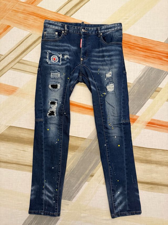 Vaqueros Dsquared2 Azules Desgastados