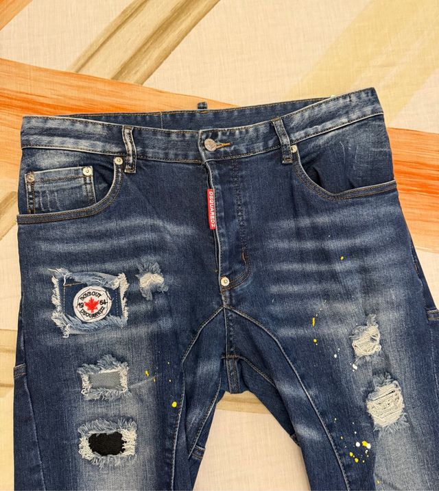 Vaqueros Dsquared2 Azules Desgastados