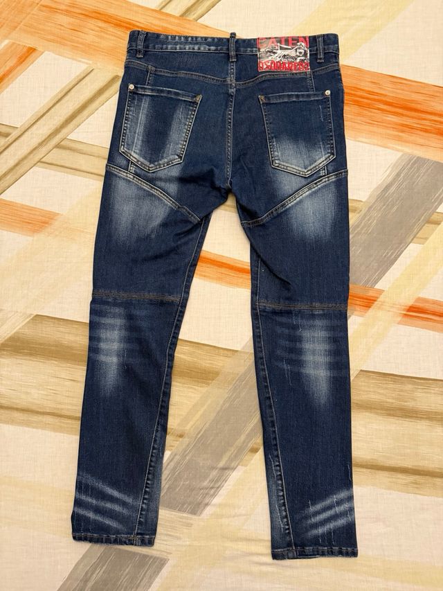 Vaqueros Dsquared2 Azules Desgastados