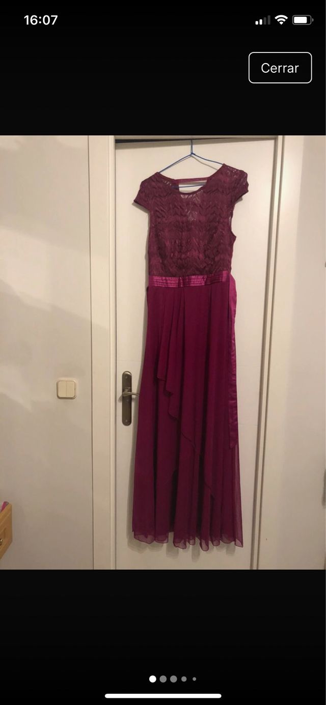 Vestido largo morado