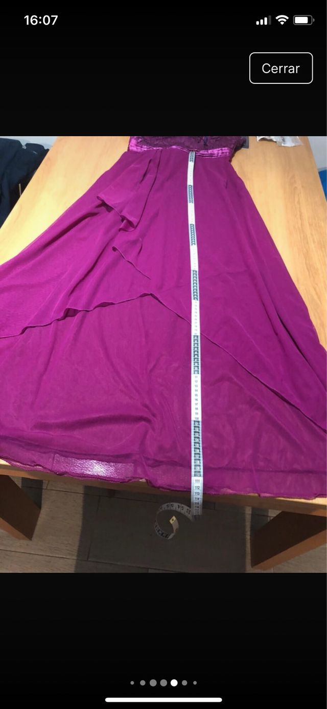 Vestido largo morado