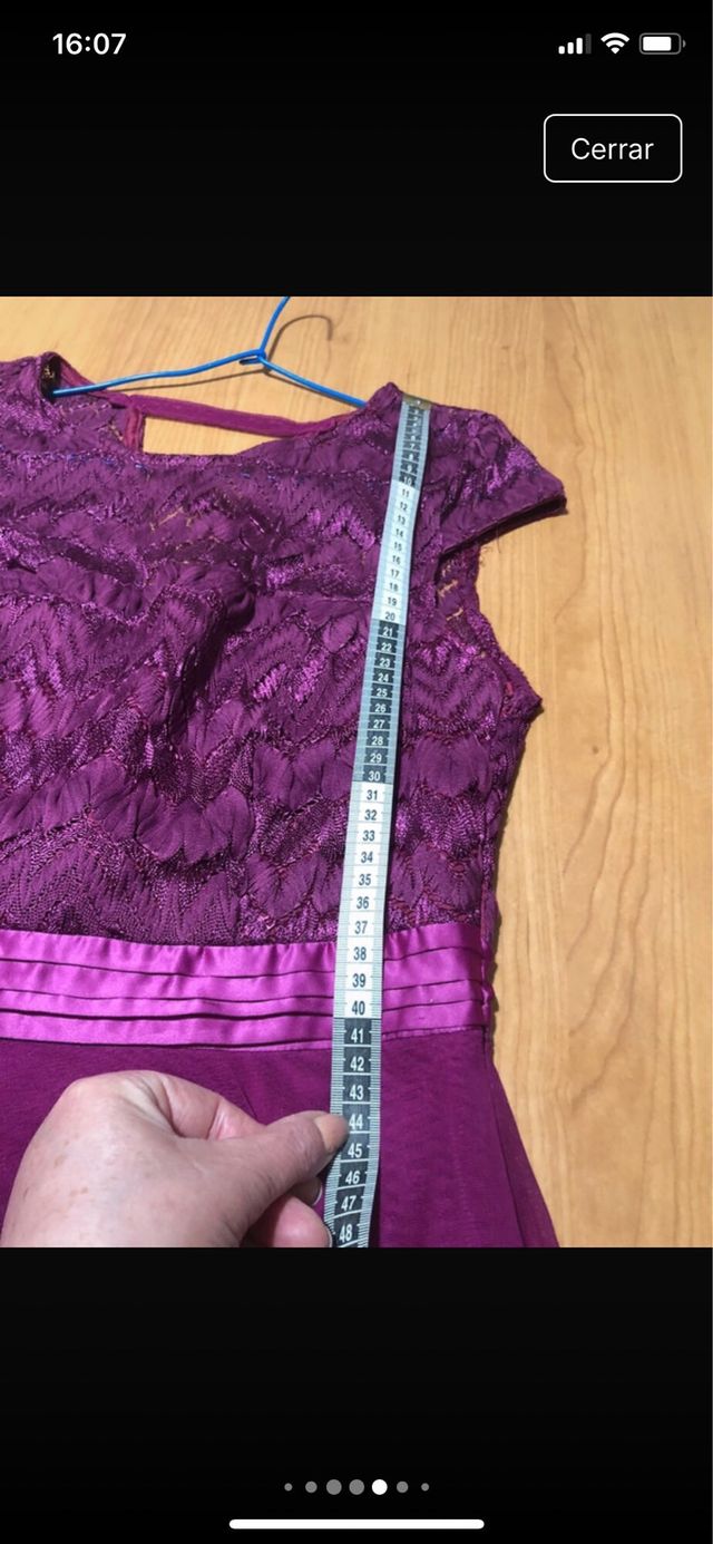 Vestido largo morado