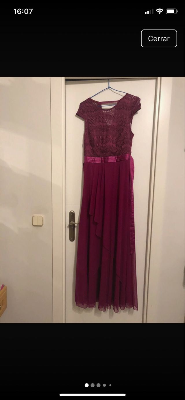 Vestido largo morado