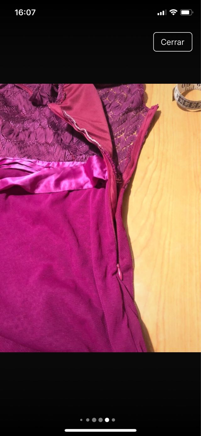 Vestido largo morado