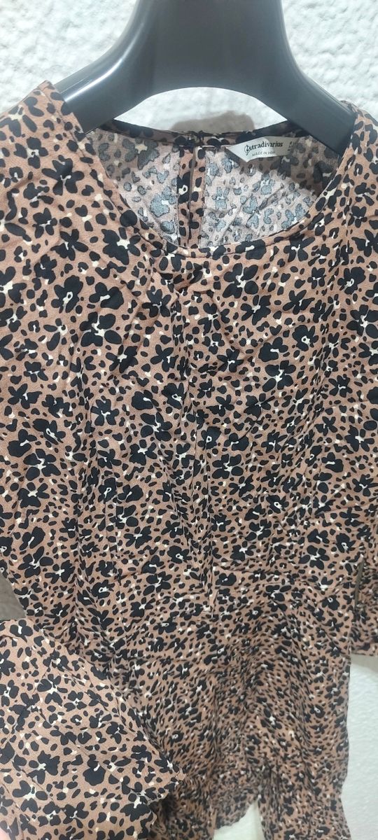 Vestido corto estampado animal print Stradivarius