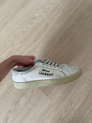 Saint Laurent Sneakers Talla 38 Blancas
