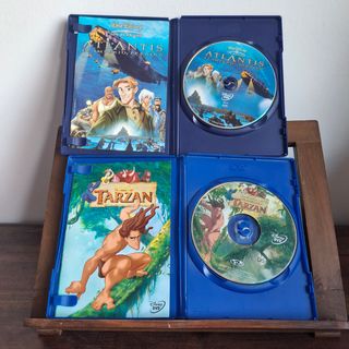 Lote 2 Películas Disney DVD: Tarzán y Atlantis