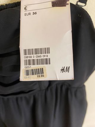 Vestido negro fiesta H&M