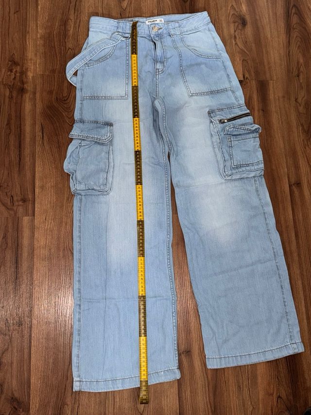 Pantalón cargo vaquero mujer talla 34