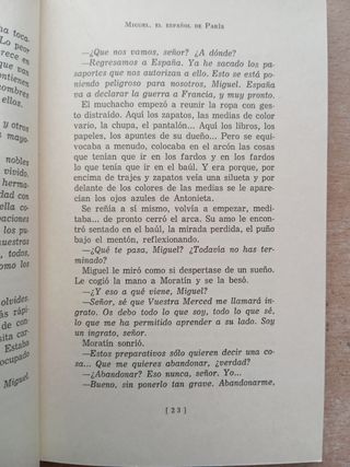 Miguel, el español de Paris. Fernando Díaz-Plaja.