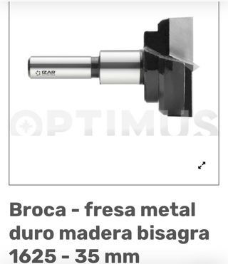 Broca para bisagras de cazoleta