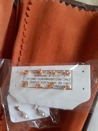 Pendientes de niña oro laminado 14kl