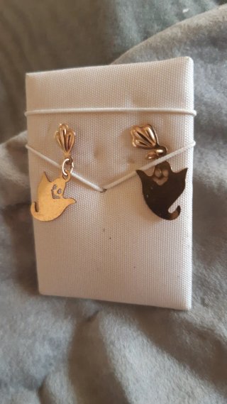 Pendientes de niña oro laminado 14kl