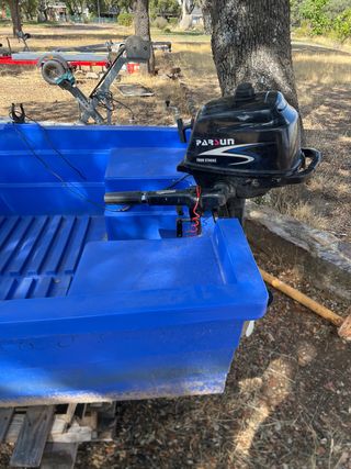 bote auxiliar pesca motor 4t y minkota eléctrico 