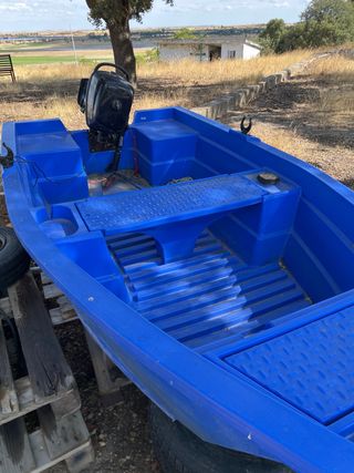 bote auxiliar pesca motor 4t y minkota eléctrico 