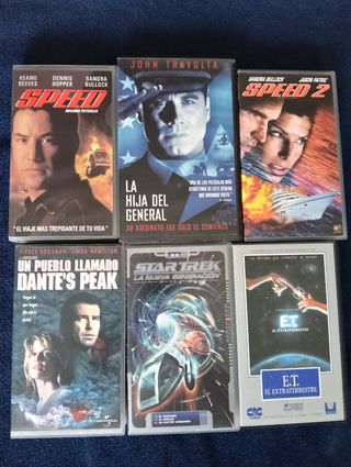 Lote 6 Películas VHS Acción/Ciencia Ficción