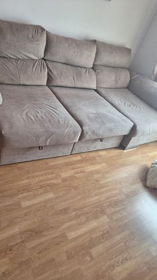 Chaiselongue 3.10m gris 
