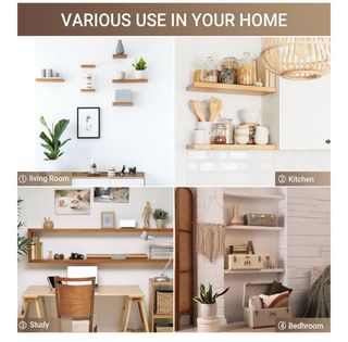 Soportes Estantería Pared SAYAYO Metal Blanco