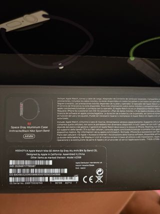 Apple Watch SE Negro Nike