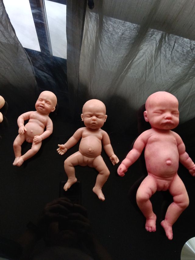 Lote 4 Muñecas Bebé Silicona Realista auténticas