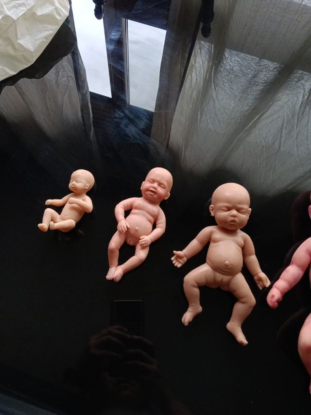 Lote 4 Muñecas Bebé Silicona Realista auténticas