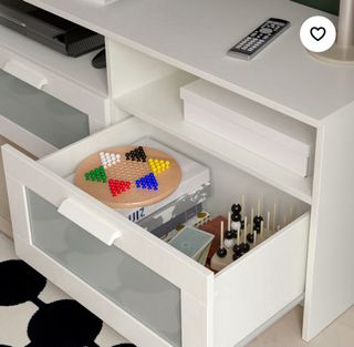 Mueble TV negro con 2 armarios BRIMNES, Ikea