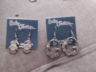 Pendientes Harley-Davidson Águila Plata