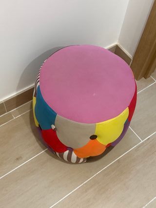 Puff Terciopelo Multicolor