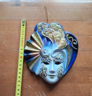 2 Maschere Veneziane Decorate