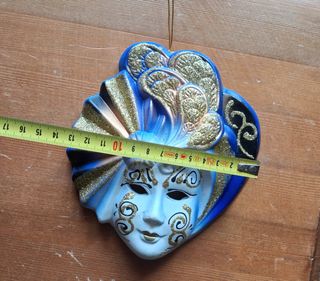 2 Maschere Veneziane Decorate