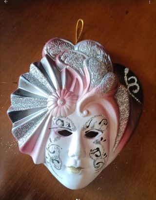 2 Maschere Veneziane Decorate