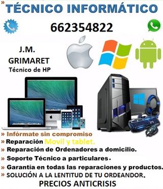 Técnico oficial de HP a domicilio en Sevilla.
