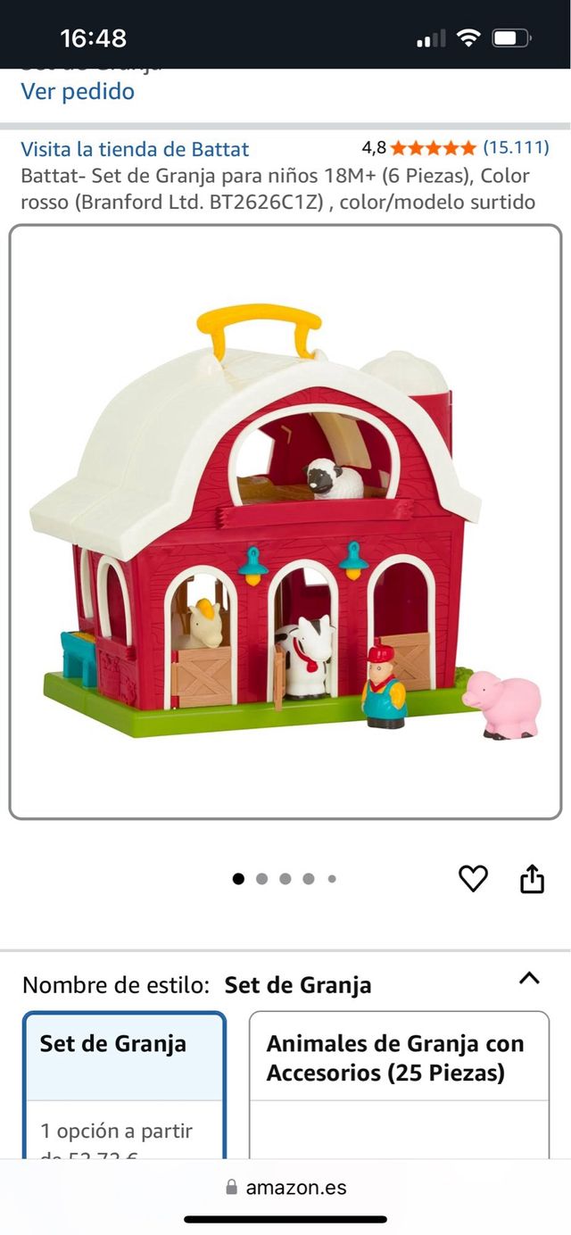 Granja Animales Battat Maletin para bebés y niños