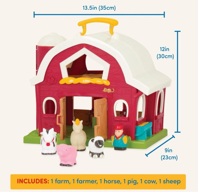 Granja Animales Battat Maletin para bebés y niños