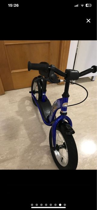 Bicicleta Azul sin Pedales