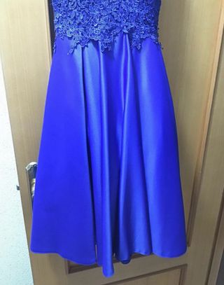 Vestido azul eléctrico para fiesta